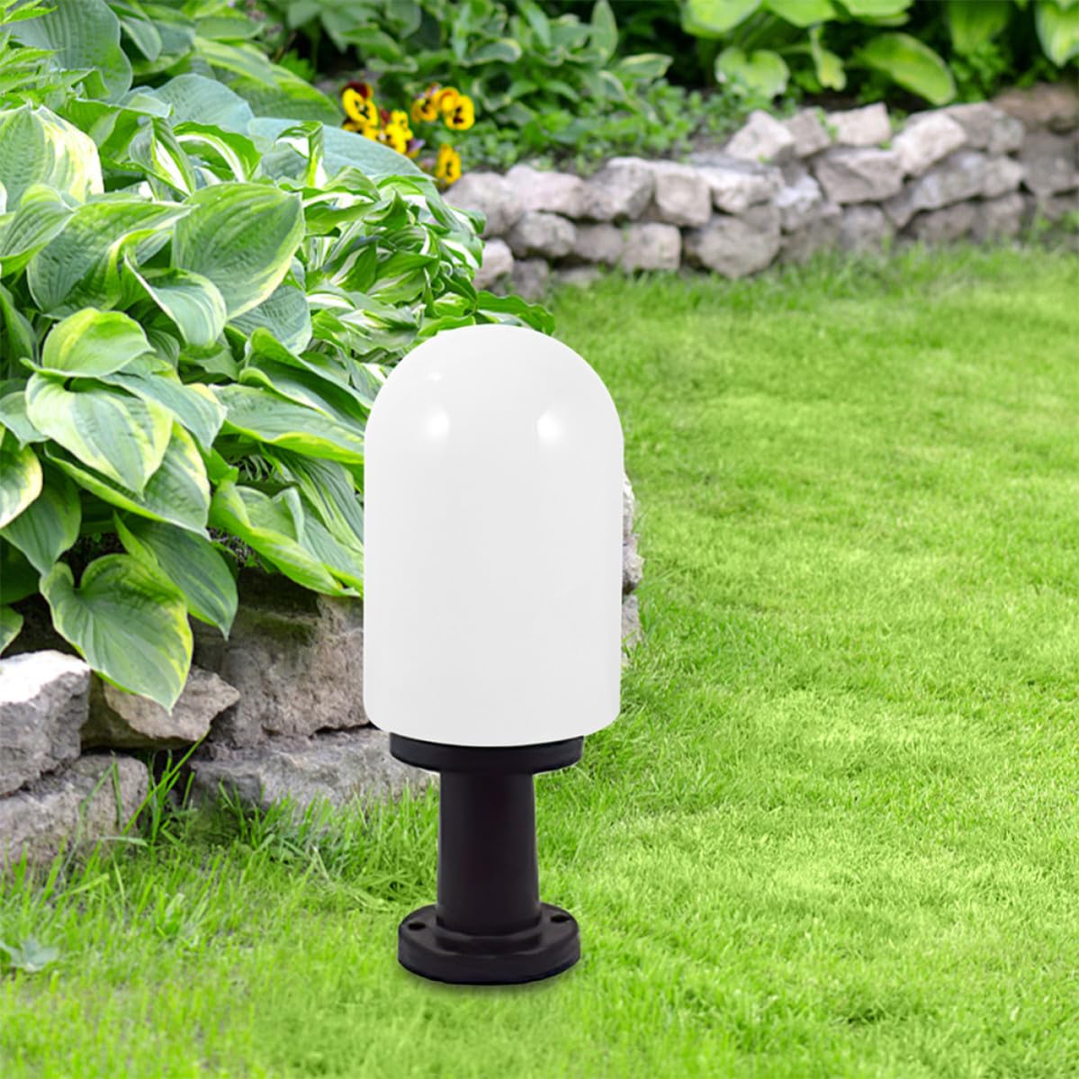 Paralume da Esterno per Lampione da Giardino in Plastica Bianco