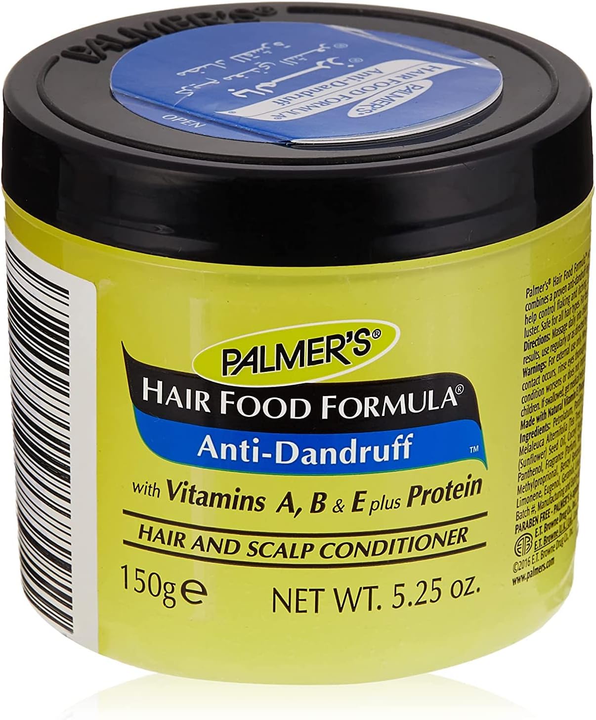 Hair Food Formula Anti-Dandruff-Hair & Scalp Conditioner-Vitamin A,B,E Plus Protein-Add Shine & Lustre-Leaves Hair Softer-All hair Types-No Paraben, Sulphate,Dyes, Mineral Oil-150g