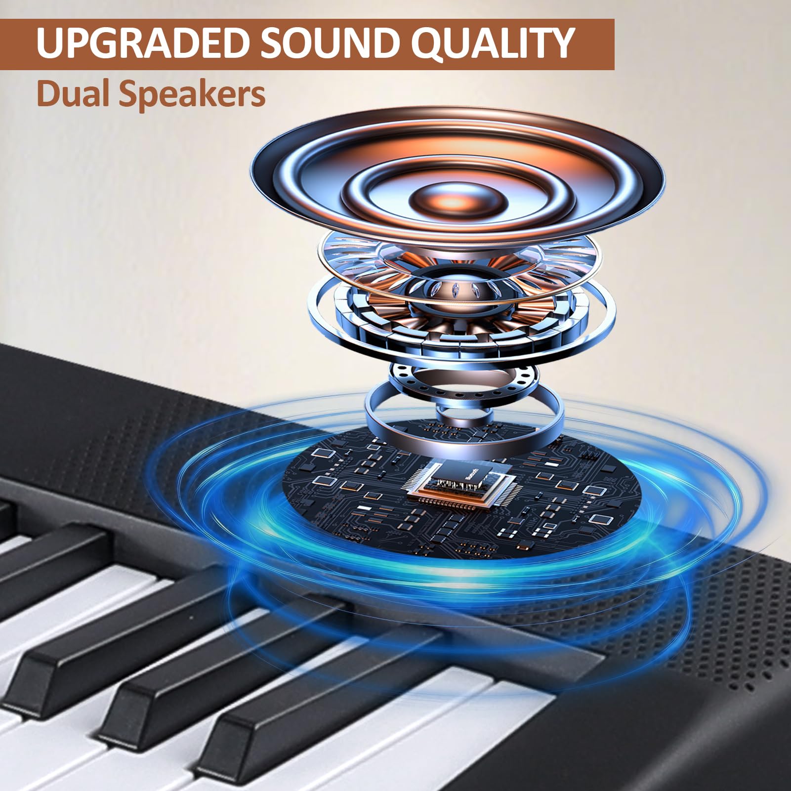 88 Key Piano Keyboard, Electric Digital Piano with Semi Weighted Keys, Keyboard Piano with Sustain Pedal, Power Supply, Stand, Carrying Case, Headphones, USB-MIDI Compatibility, for Beginner Adults