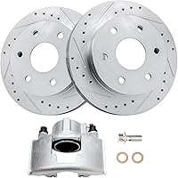 Vista 50 de Detroit Axle - Rotores de freno delantero de 5 lengüetas 4WD para Ford F-150 1997-2003 1998-2003 Rotores de freno de disco Lobo 1999 2000 2001 2002