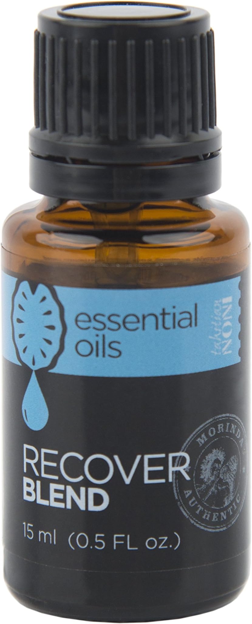 Tahitian NONI Essential Oils Recover Blend (with NONI Seed Oil) by Morinda, 100% Pure Therapeutic Grade with Lavender, Melaleuca, Wintergreen, Sweet Orange, Peppermint, German Chamomile - 15mL