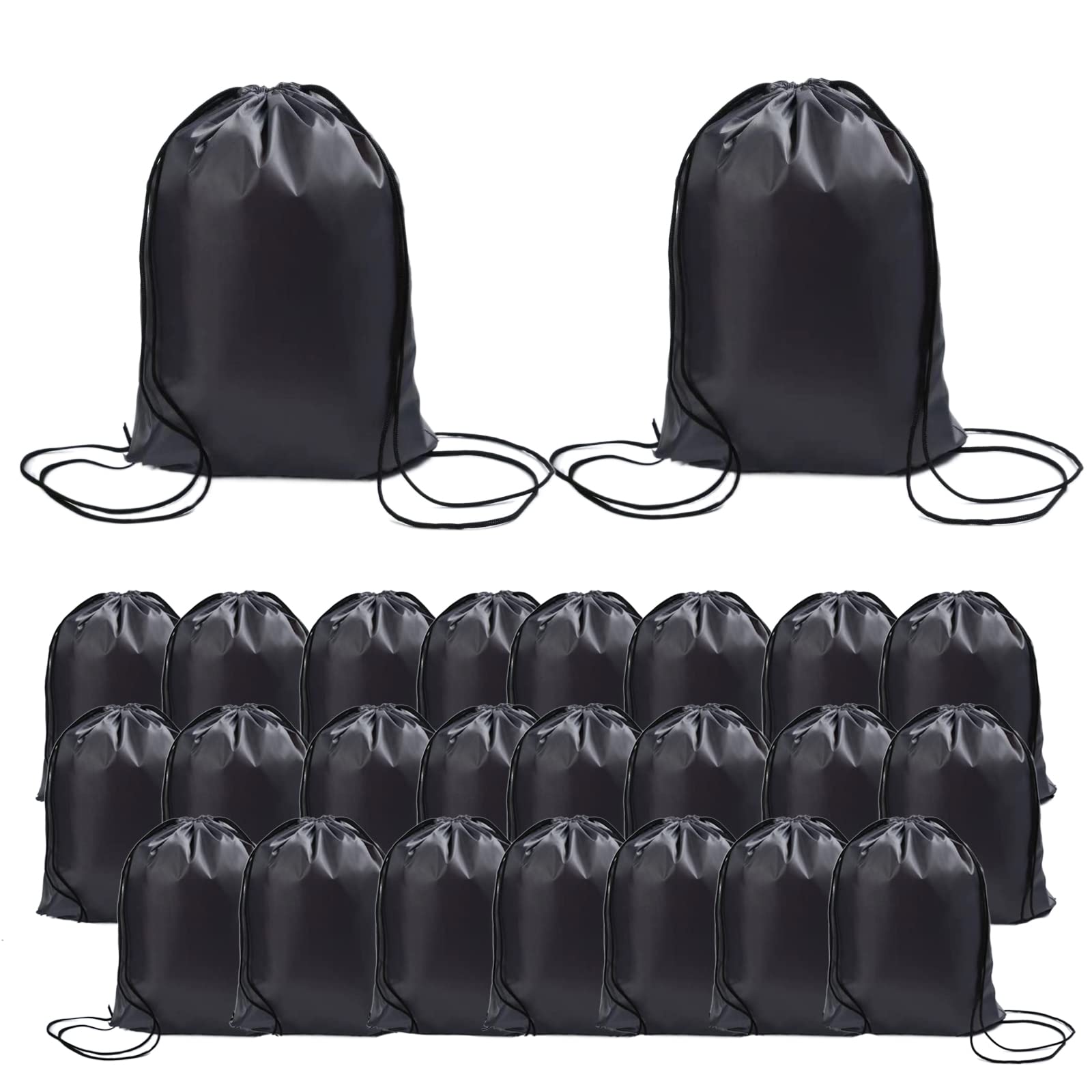 24 Pcs Drawstring Bag,Drawstring Backpack Bags for Gym School Travel Picnic Storage Kids Adults,Pe Sport String Backpack Gift Bags for Girls Boys