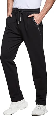 HCSS Mens Joggers Tracksuit Bottoms Slim Fit Zip Pockets Elasticated Waist
