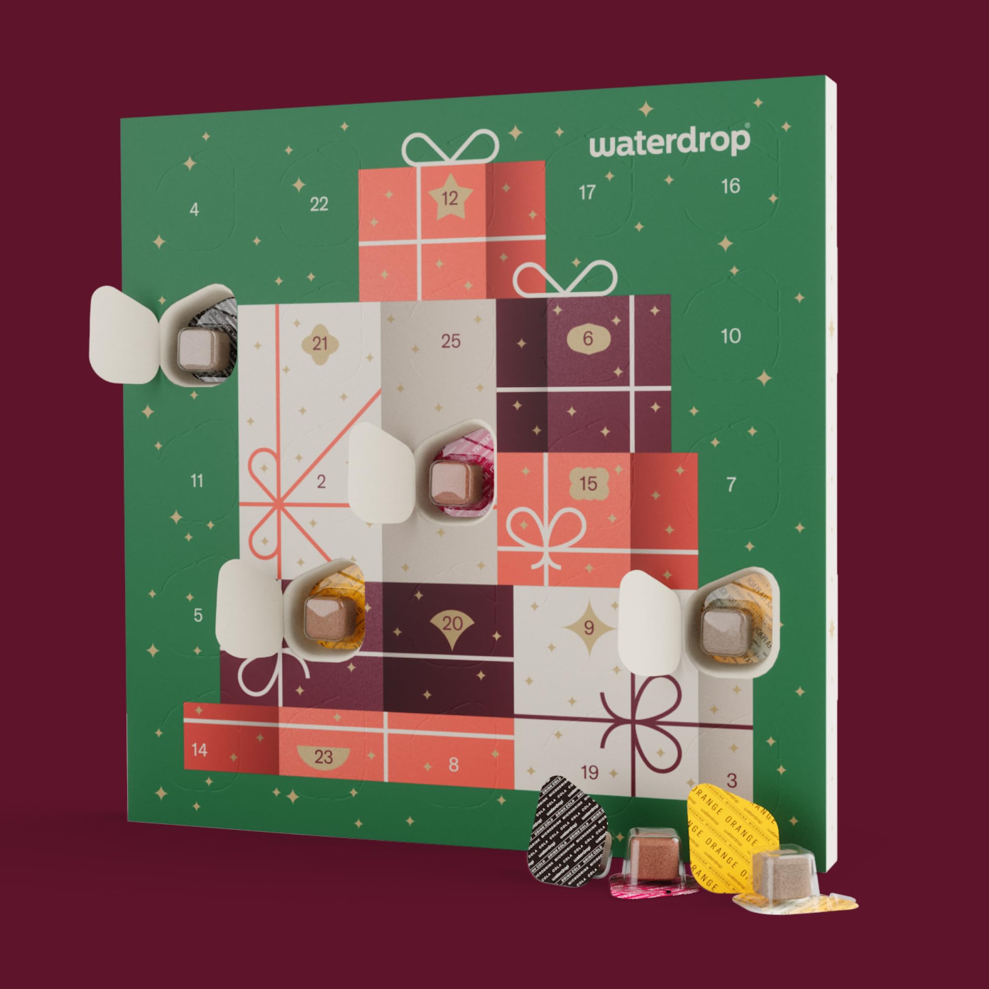 waterdrop Adventskalender 2025 Limited Edition 25 exklusive Überraschungen Weihnachtsgeschenkset für Frauen & Männer