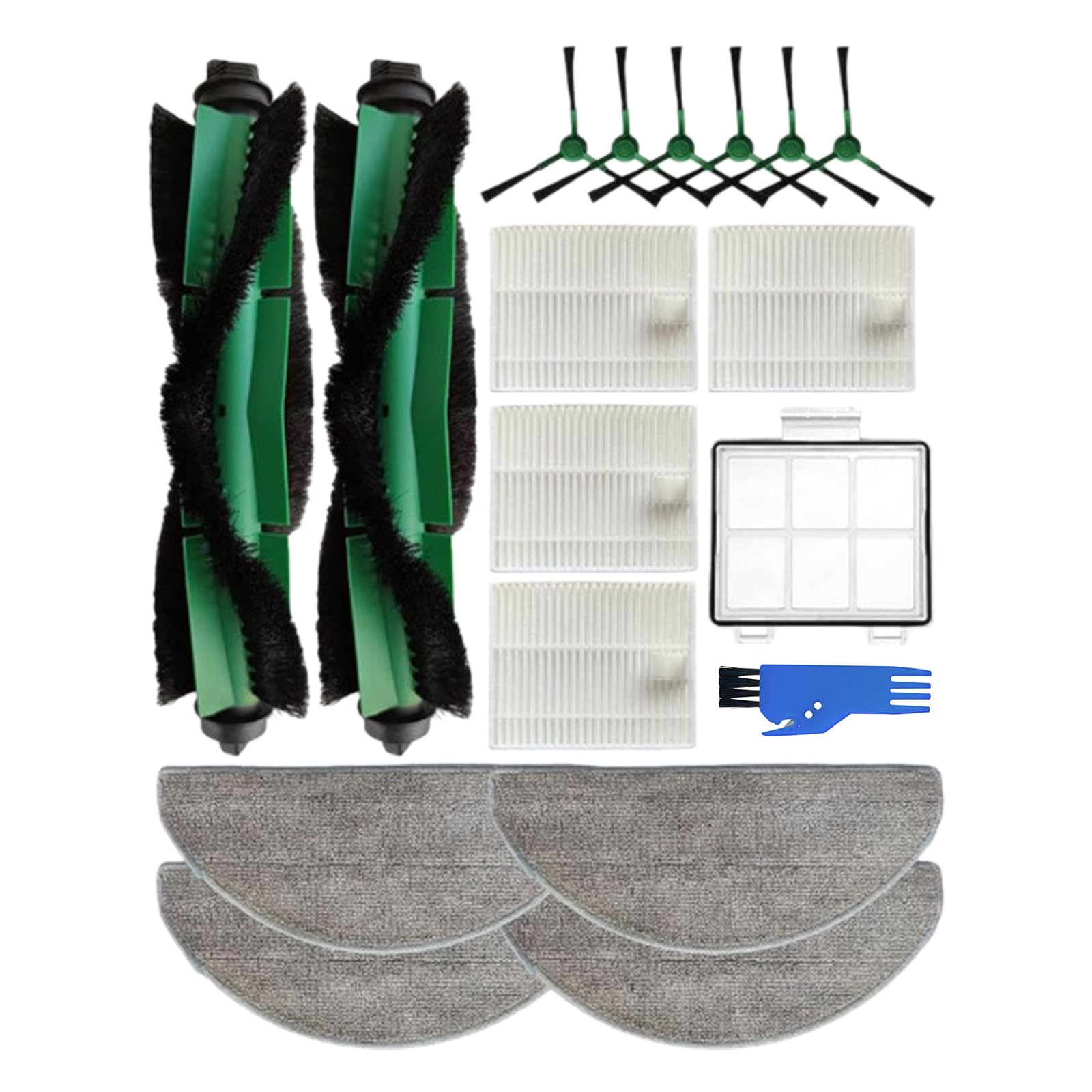 Buxuaaaa Value Pack Robot Vacuum Side Brushes Design Extending Appliance Vacuum Accessories Nonwoven Fabric Component