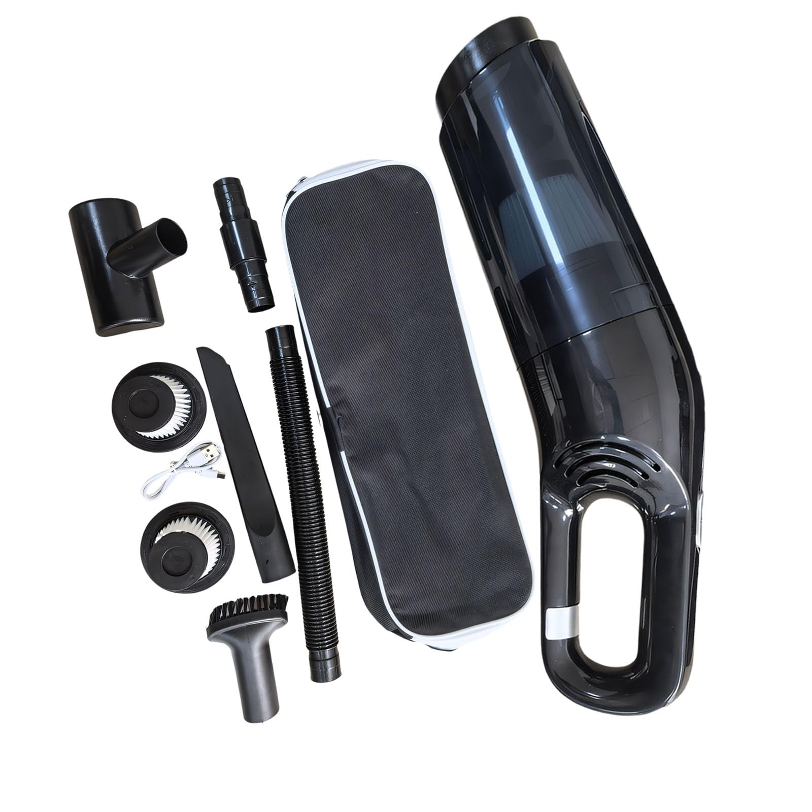 CUNZJIA Handheld Car Vacuum Portable Cordless Power Small Hand Vacuuming Cleaner Rechargeable Compressed Blower