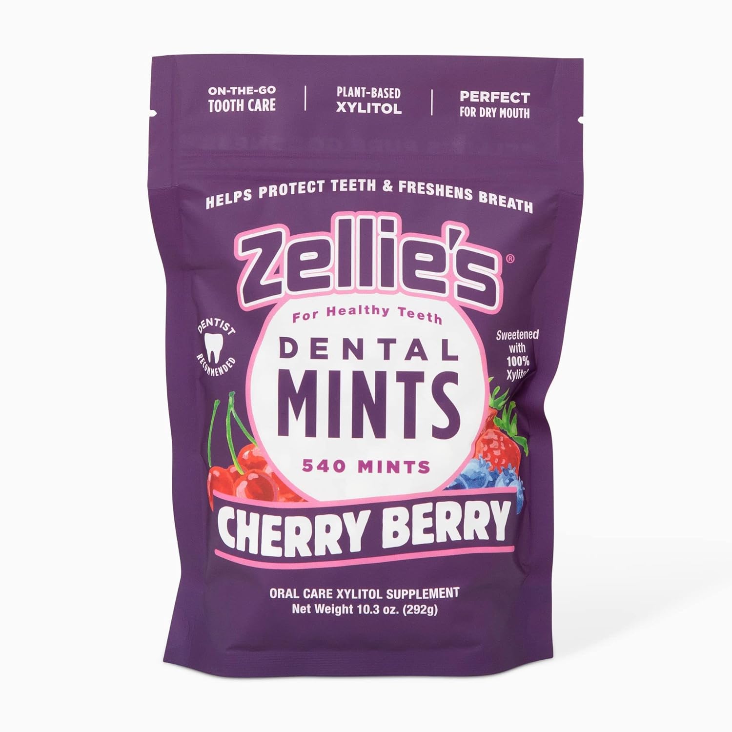 Zellie's 100 Xylitol Sugar Free Cherry Berry Breath