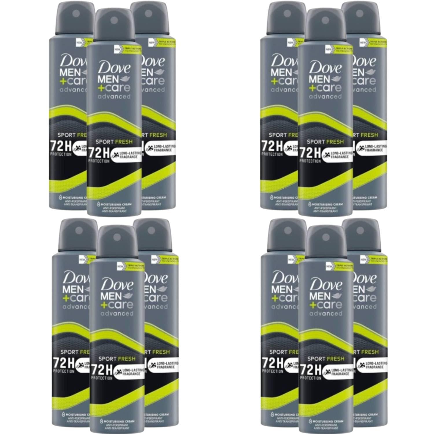 Dove Deodorante Men Care Sport Fresh Spray 72H 150 Ml (12)