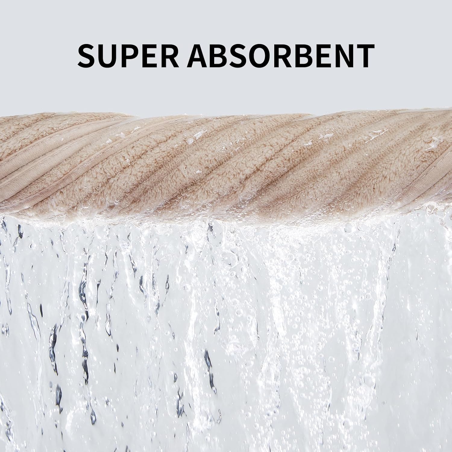 Extra Large Bath Towel Set of 6 (40"x80"),Oversized Bath Sheet Super Soft Highly Absorbent Microfibers Quick Dry Luxry Shower Towel for Bathroom Spa Gym Hotel Yoga(Beige, 6Piece) - Image 7