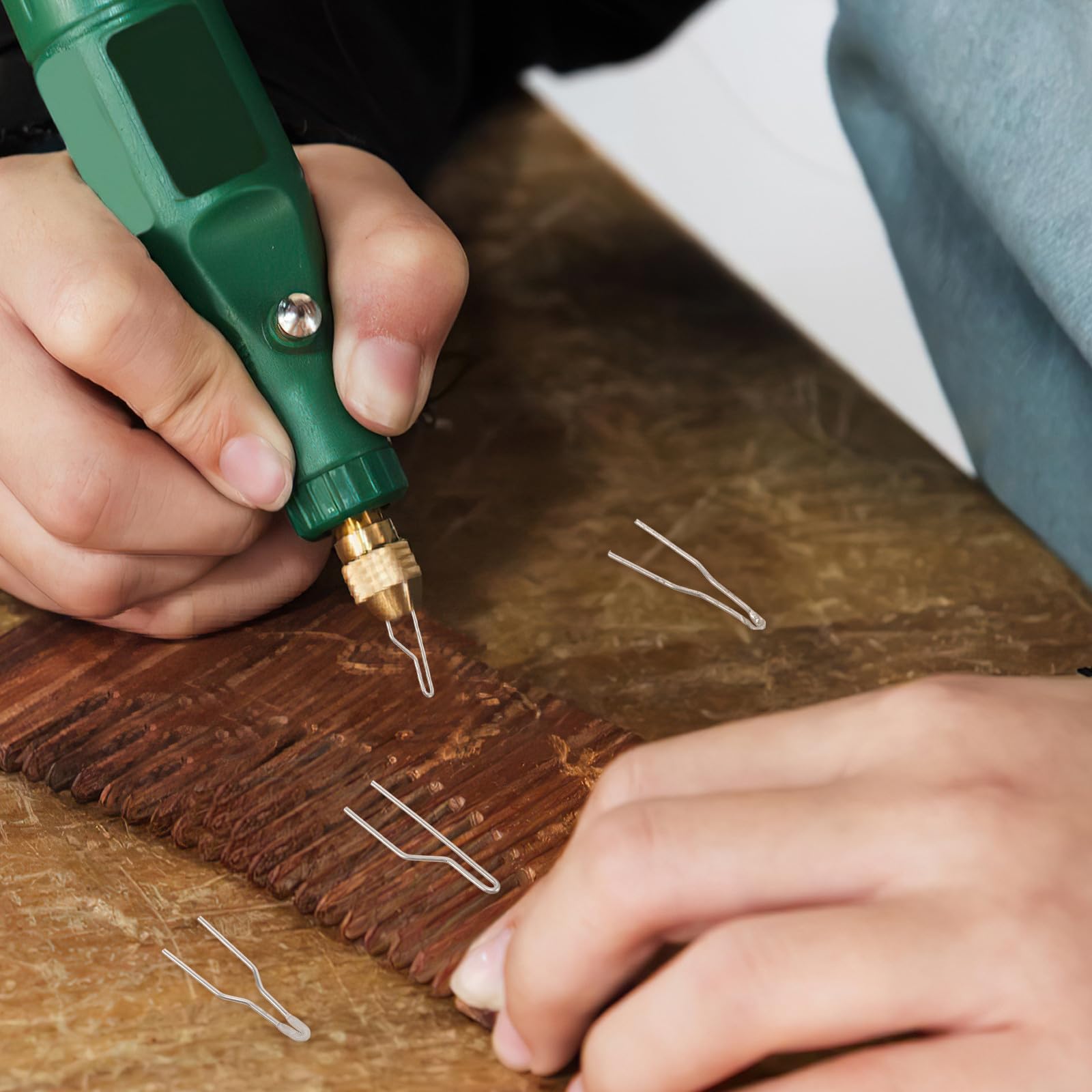 Supvox 6 punte per bruciare pirografia in filo di riscaldamento in metallo, diametro 1 mm, compatibili con bruciatori a legna ad alta impedenza, punte di ricambio durevoli per pasta di legno