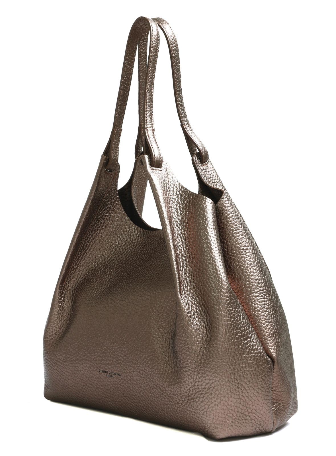 Gianni CHIARINI Pelle borsa shopper borsa a tracolla Dua Shopping Bag Moon bronzo