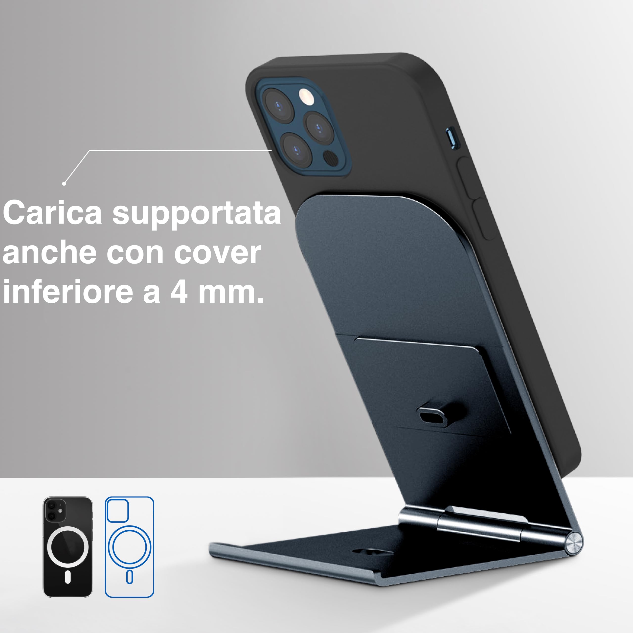 Energizer Caricatore Wireless Mag Safe 15W alta qualità in alluminio Ricarica ultra rapida da tavolo wireless induzione protezione batteria stazione supporto telefono da tavolo iPhone Samsung Android
