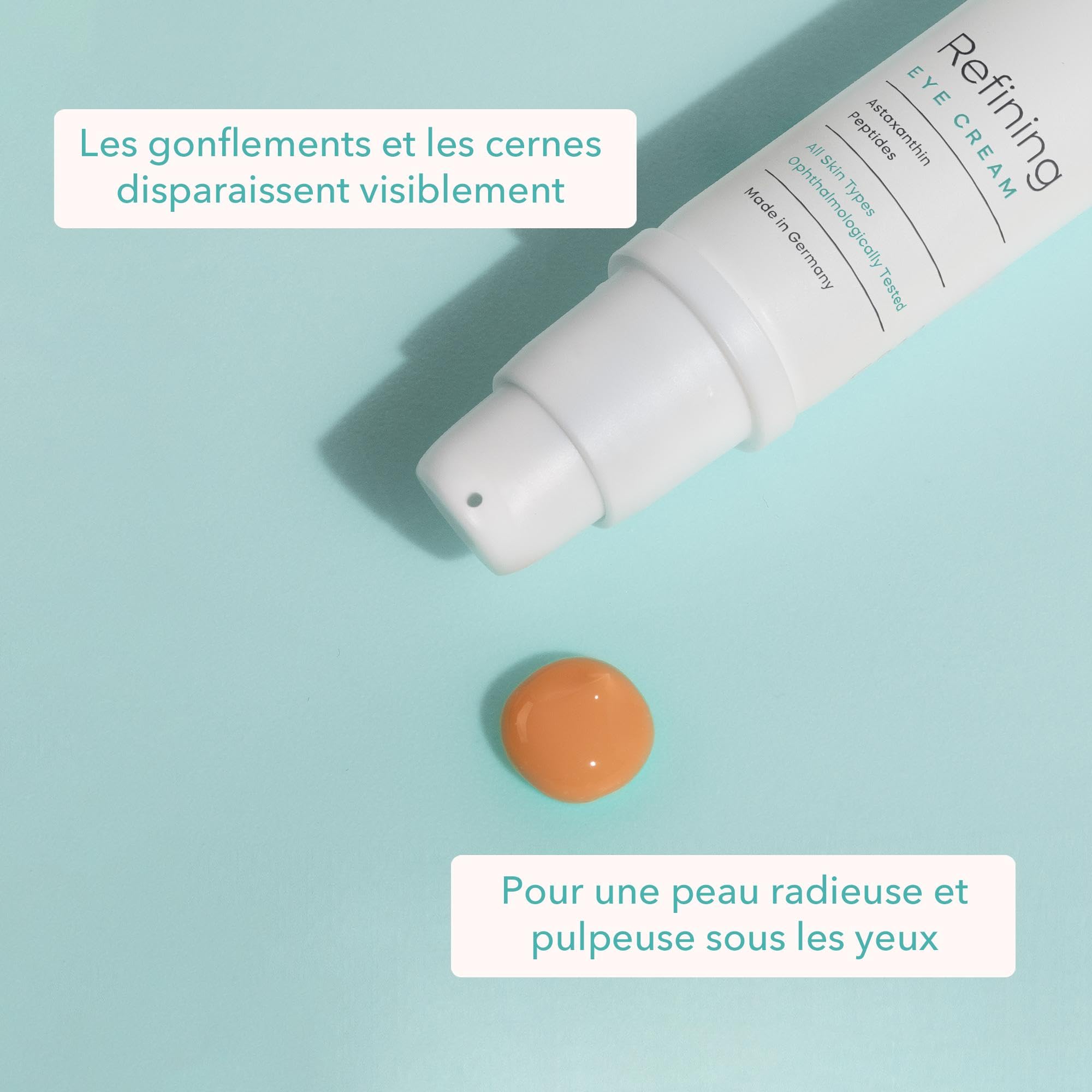 colibri skincare Refining Eye Cream 20ml - Crème pour les yeux contre les rides et les cernes, aide à réduire les gonflements, pour une peau lumineuse et rebondie sous les yeux, creme contour