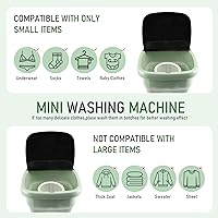 Vista 2 de Portable Washing Machine, 15L Upgraded Large Capacity Foldable Mini Washer, Small Washing Machine for Apartments Travel Laundry Camping RV Dorm
