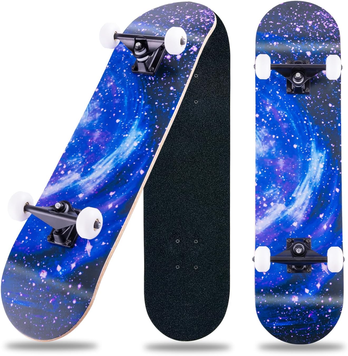 – CLYCTIP Skateboards,31 x 8 inch Complete Skateboard for Beginners,8 Layer Maple Concave Cruiser Trick Skateboard for Teens and Adults