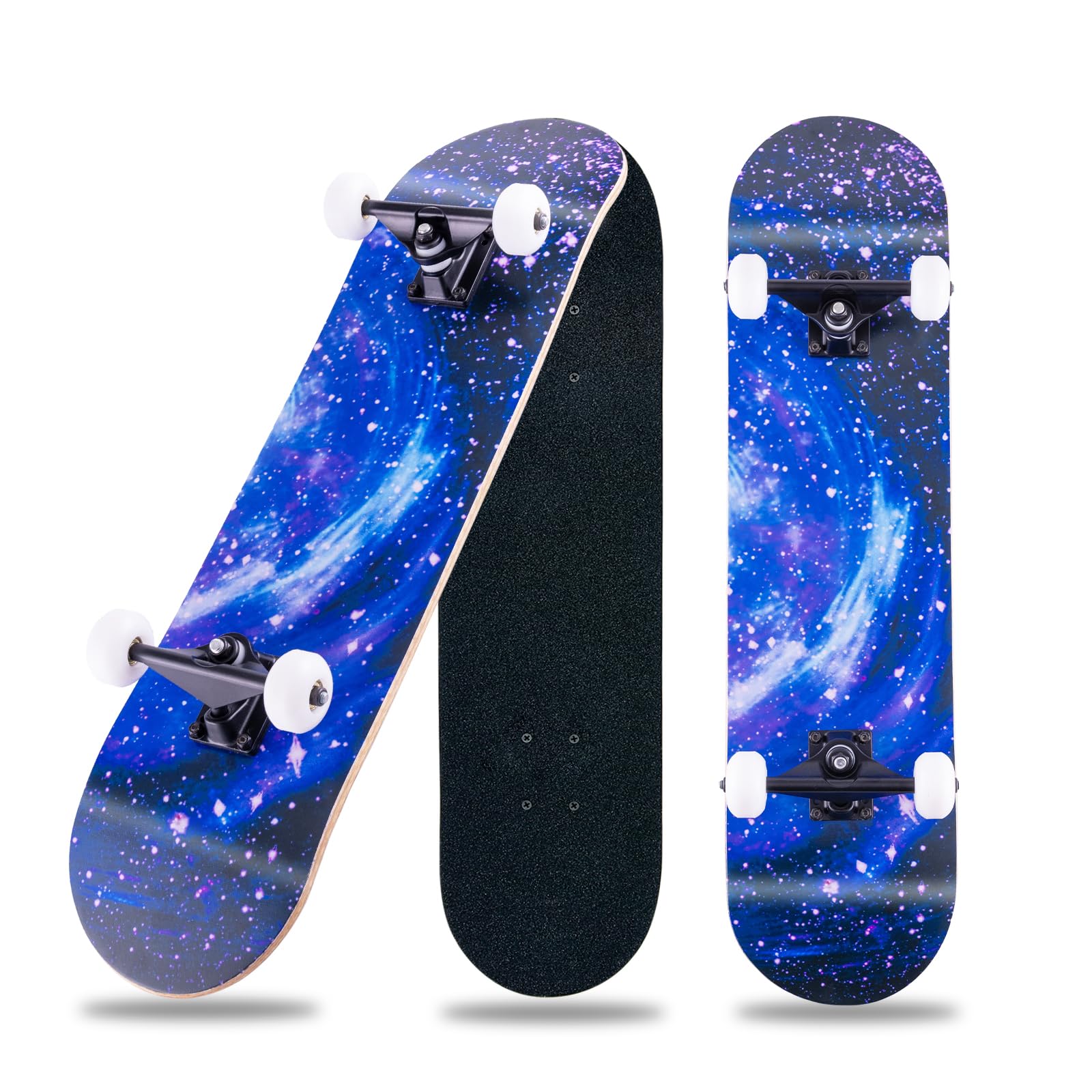 Sponsored Ad – Skateboards,31 x 8 inch Complete Skateboard for Beginners,8 Layer Maple Concave Cruiser Trick Skateboard for Teens and Adults