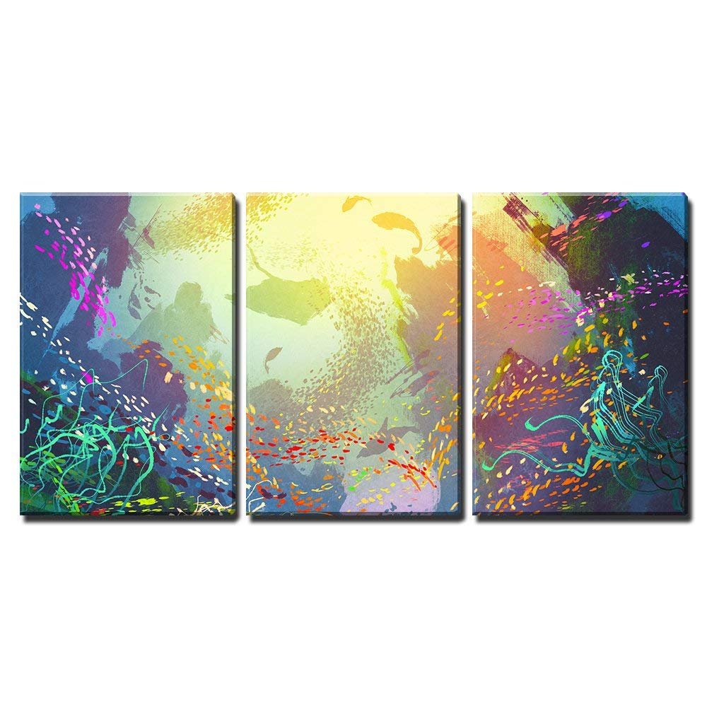 Amazon.co.jp: wall26 3点パネル キャンバスウォールアート 36