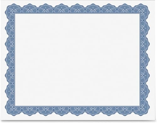 Miniatura 2 de Geographics Optima Blue Blank Award - Papel certificado con sellos dorados, 8.5 x 11, sello de 1.75 pulgadas (paquete de 25)