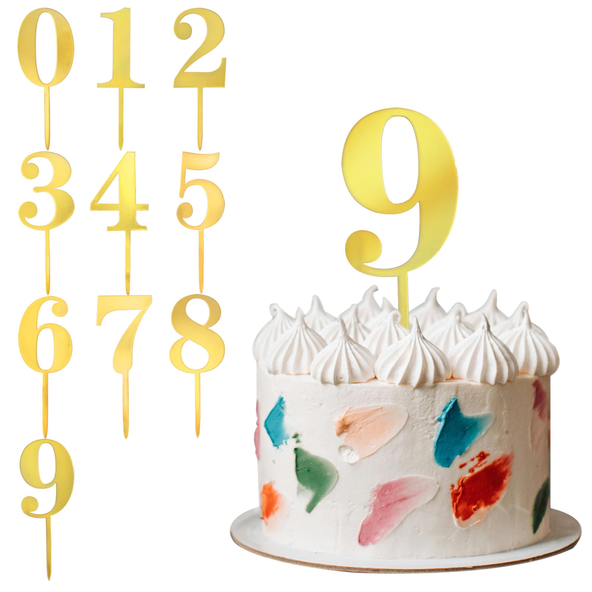 54pcs A-Z Lettre Gâteau Topper Capitale Alphabet Or En Miroir Acrylique Décoration Joyeux 2 Ensembles Pour Mariage Anniversaire Fête Célébration