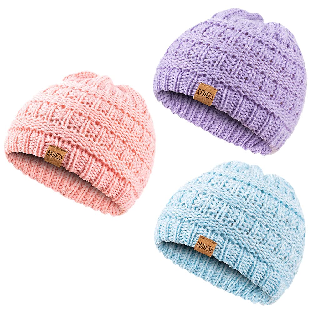 Baby Kids Winter Warm Hats, Infant Toddler Children Beanie Knit Cap Girls Boys