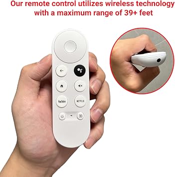 G9N9N New Replacement Google Chromecast TV Voice Smart Remote Control, Compatible with Google Chromecast 4k, Google TV Streamer 4K(Only Compatible with Snow Chromecast Google)