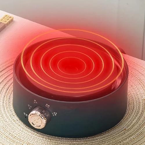 Miniatura 3 de Mini estufa eléctrica, placa caliente pequeña, calefacción vertical de 360 grados, placa caliente portátil para encimera para el hogar, café, té,