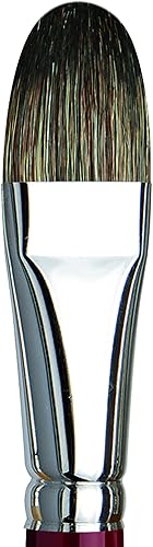 Miniatura 49 de da Vinci Oil & Acrylic Series 1845 - Brocha para pintura al óleo, color sable negro ruso, tamaño 1 (1845-01)