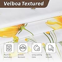 Vista 3 de Kitchen Curtains (2 Pcs) Over Sink Cafe Basement Cortinas para Cocina Farmhouse Short Mini Curtain for Bathroom Window Spring Summer Elegant Country
