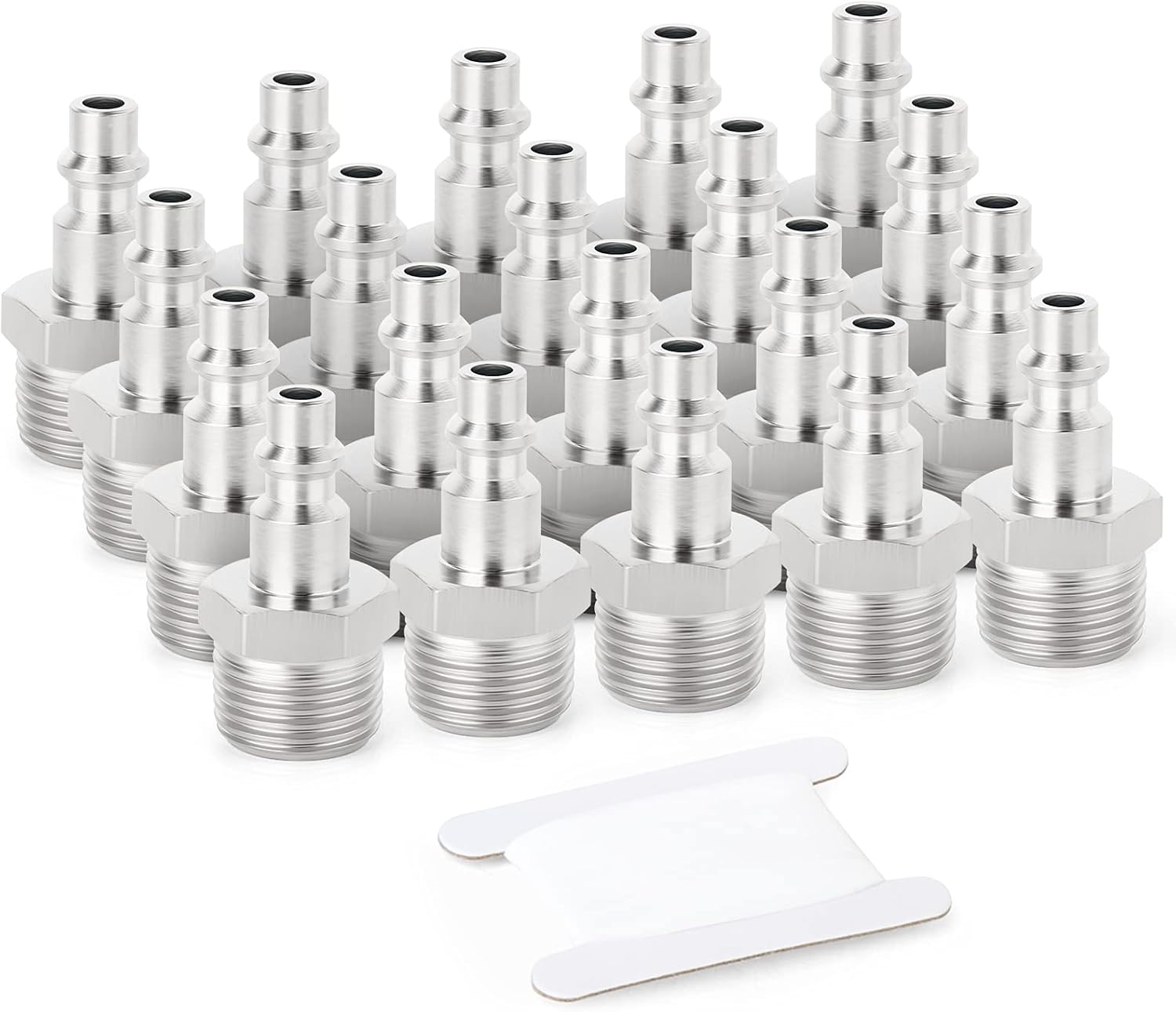 TAISHER Air Hose Fittings, 1/4'' Flow Size, 1/2''MNPT Air Plug, I/M Type, Air Compressor Accessories Fittings(20 PCS) - - 