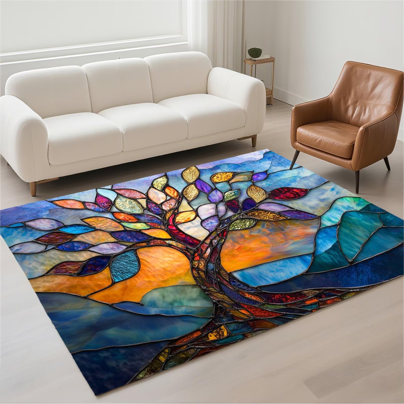 Tapis de couloir et salon moderne 140x200cm pour sécuriser l'entrée de la maison