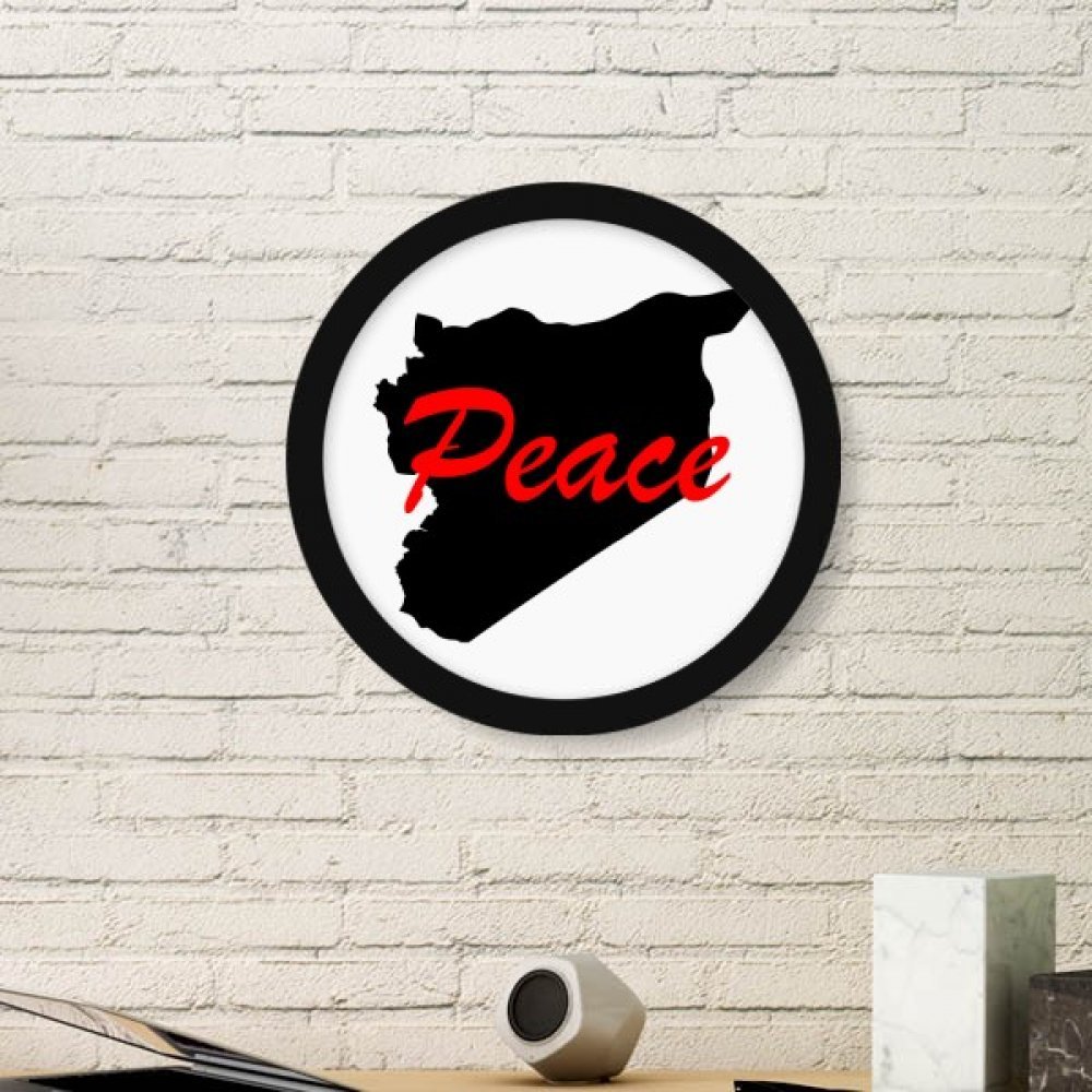 Peinture art de la paix cadre photo bois ronde noir DIYthinker deco maison cadeau