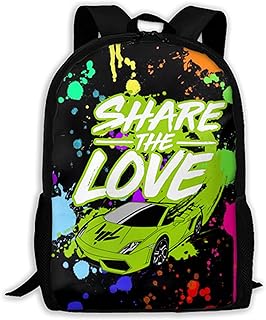 Fashion Share_The_Stephen_Love Backpack Water Resistant College Student Rucksack Daypacks Schoolbag For Boys Girls