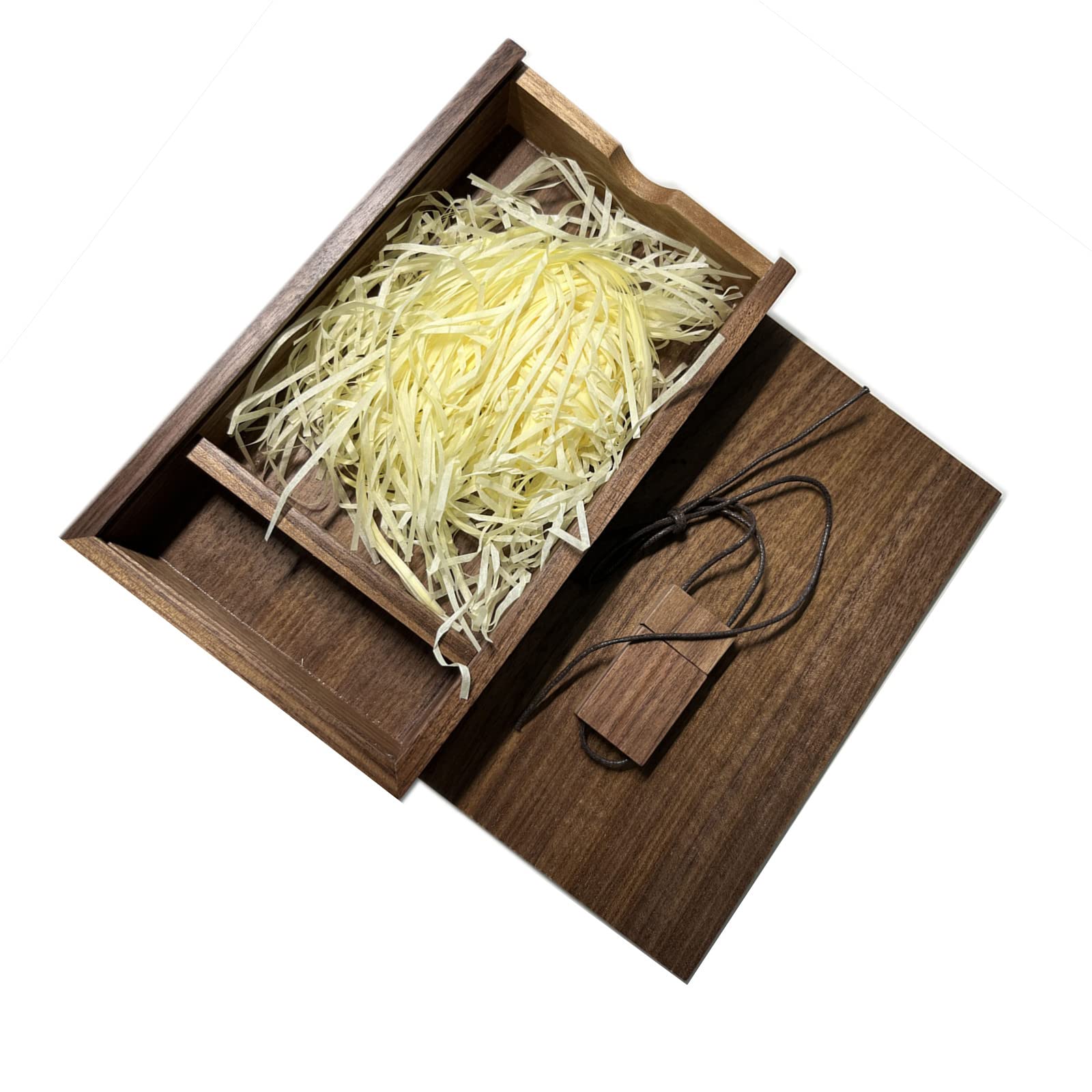 Chiavetta USB 3.0 ad alta velocità con Album Fotografico Personalizzato Scatola di legno Pendrive Memory Stick Regali Fotografici Archiviazione Esterna per Video, Foto (256GB)