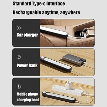 Interior Led Car Trunk Automatic Sensor Light | Car Trunk Automatic Sensor Light Led Tail Light,USB Charging Car Dome Light,Smart Motion Sensor Led Lights for Trucks Roof Luggage Box Tent