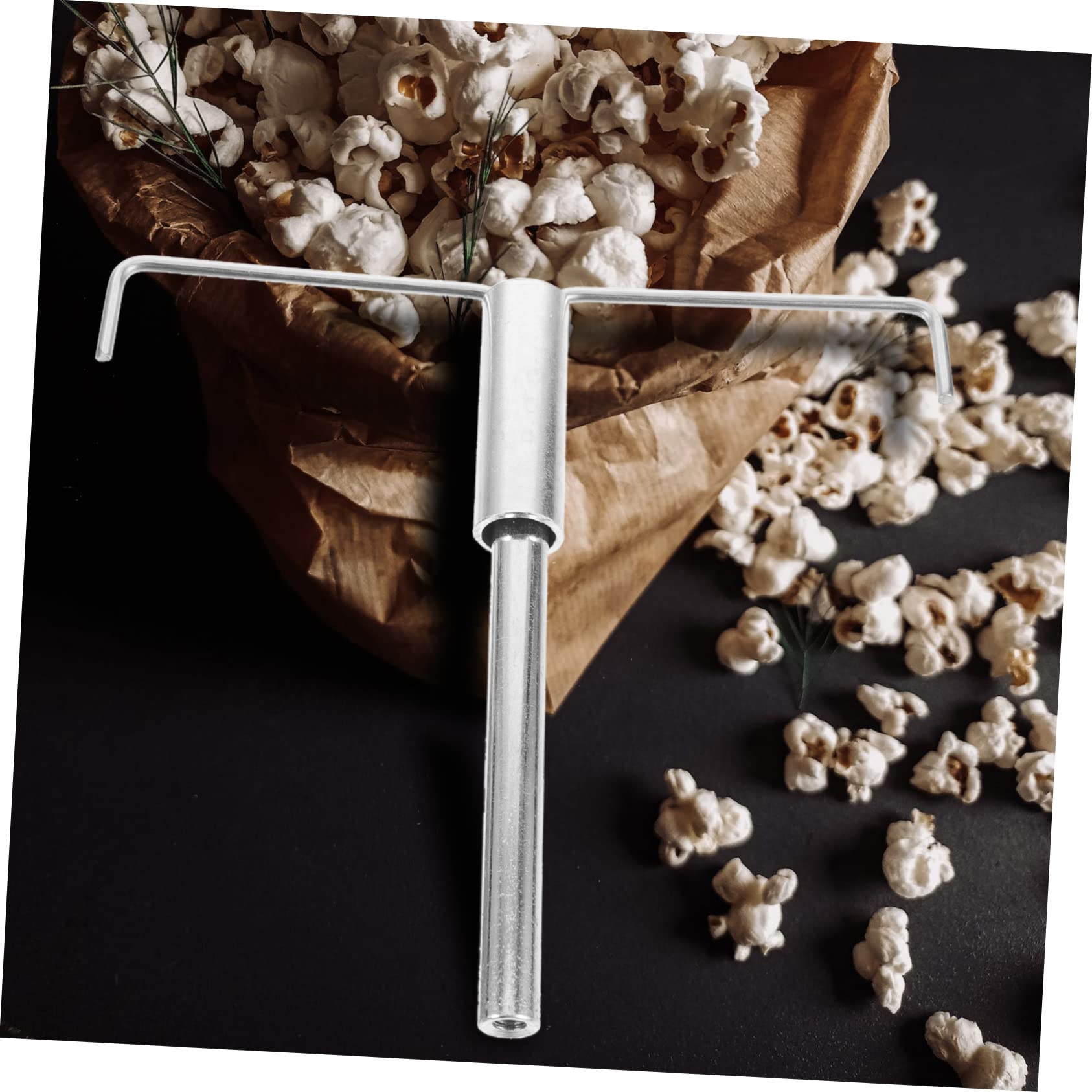 Healeved Rührstab Für Popcornmaschinen – Edelstahl-Mischstab, Ersatzteil Für Kommerzielle Maschinen, 15,5 Cm, Silber