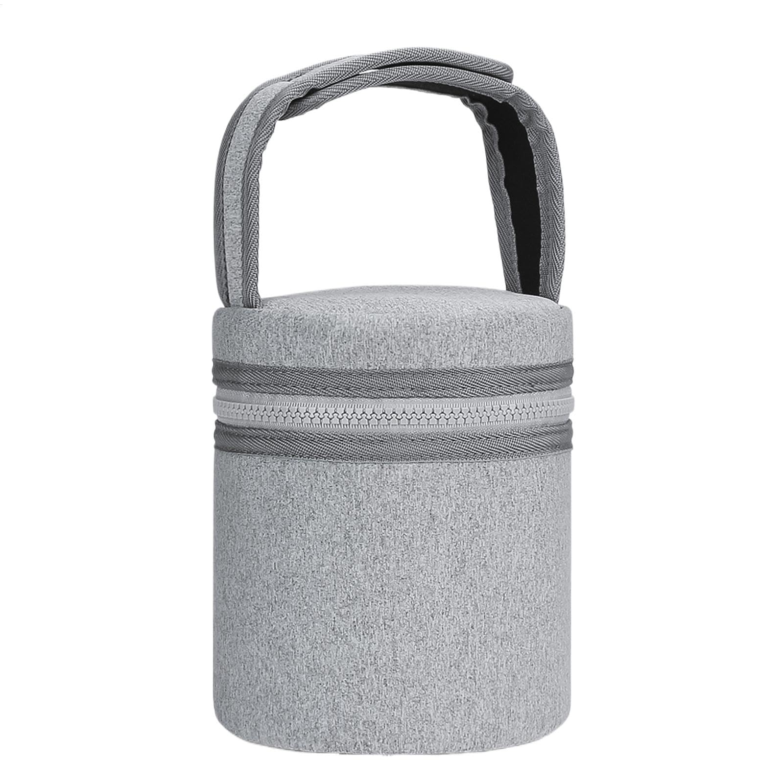 Ungtyb Breast Milk Storage Cooler, Insulated Bottle Cooler Bag, Breast Milk Chiller Bag, Breastfeeding Cooler Bag 12.5 x 15.5 cm for Milk, Outdoor, Travel, Walk, Home, Multicolour, Light Gray,