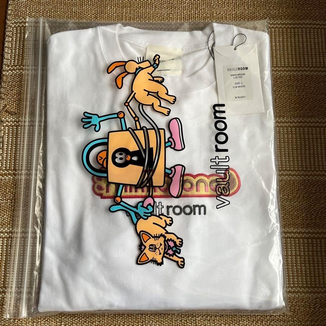 vaultroom MIKKORONE LS TEE WHITE Mサイズ MIKKORONE L/S TEE WHITE