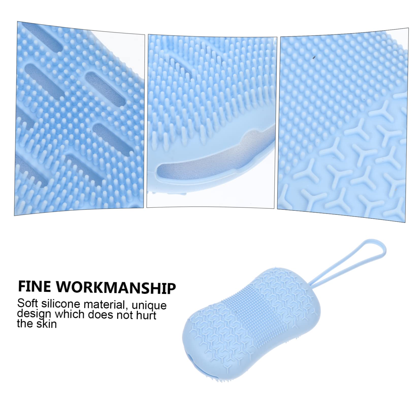 FOMIYES 4piezas Cepillos De De Exfoliantes De Guantes De Masaje Doble Cara Para Baño y Cuidado Corporal