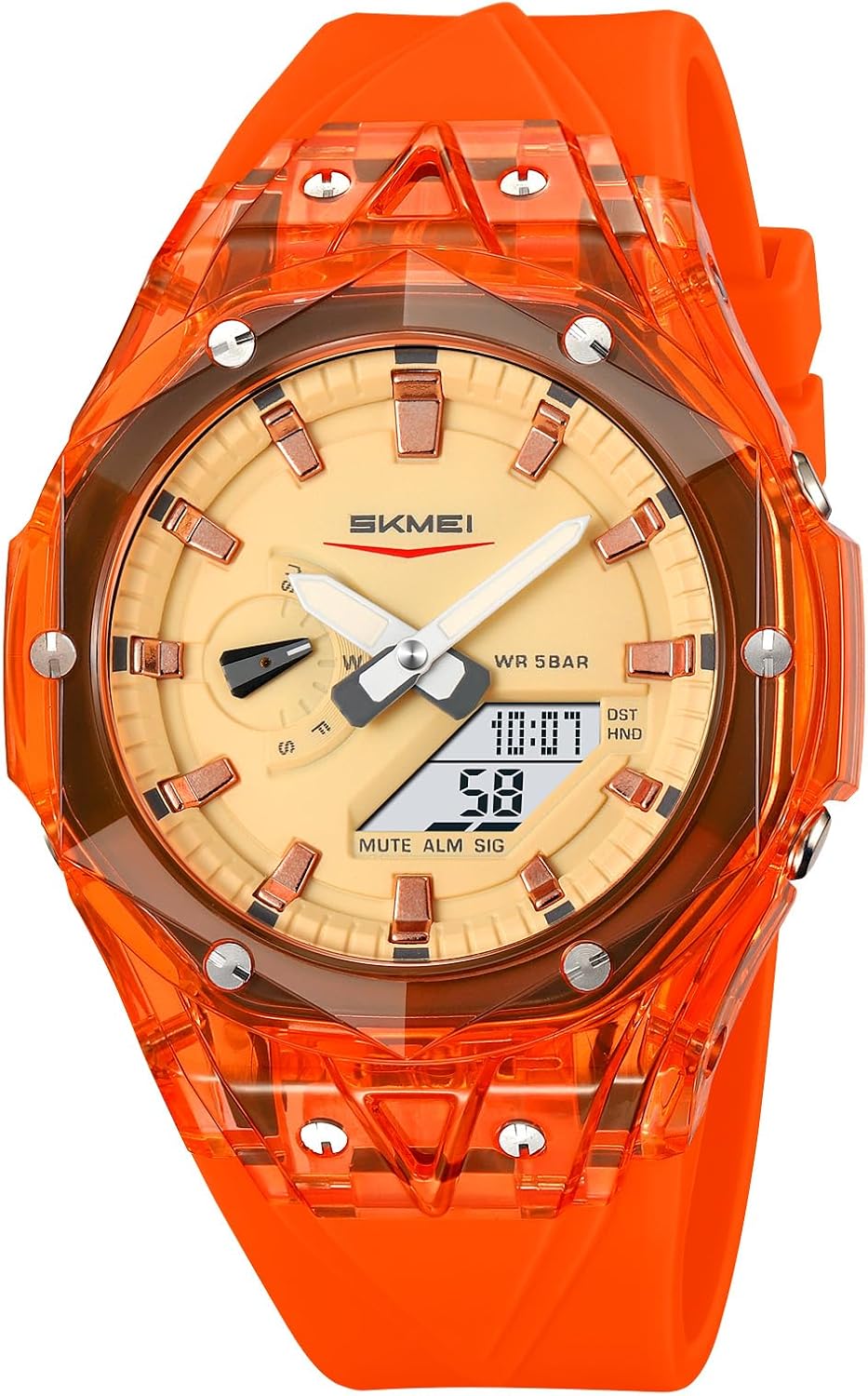 SKMEI Men's Digital Watch with Waterproof World Time Display Luminous Tactical Multiple Colors Watches for Men