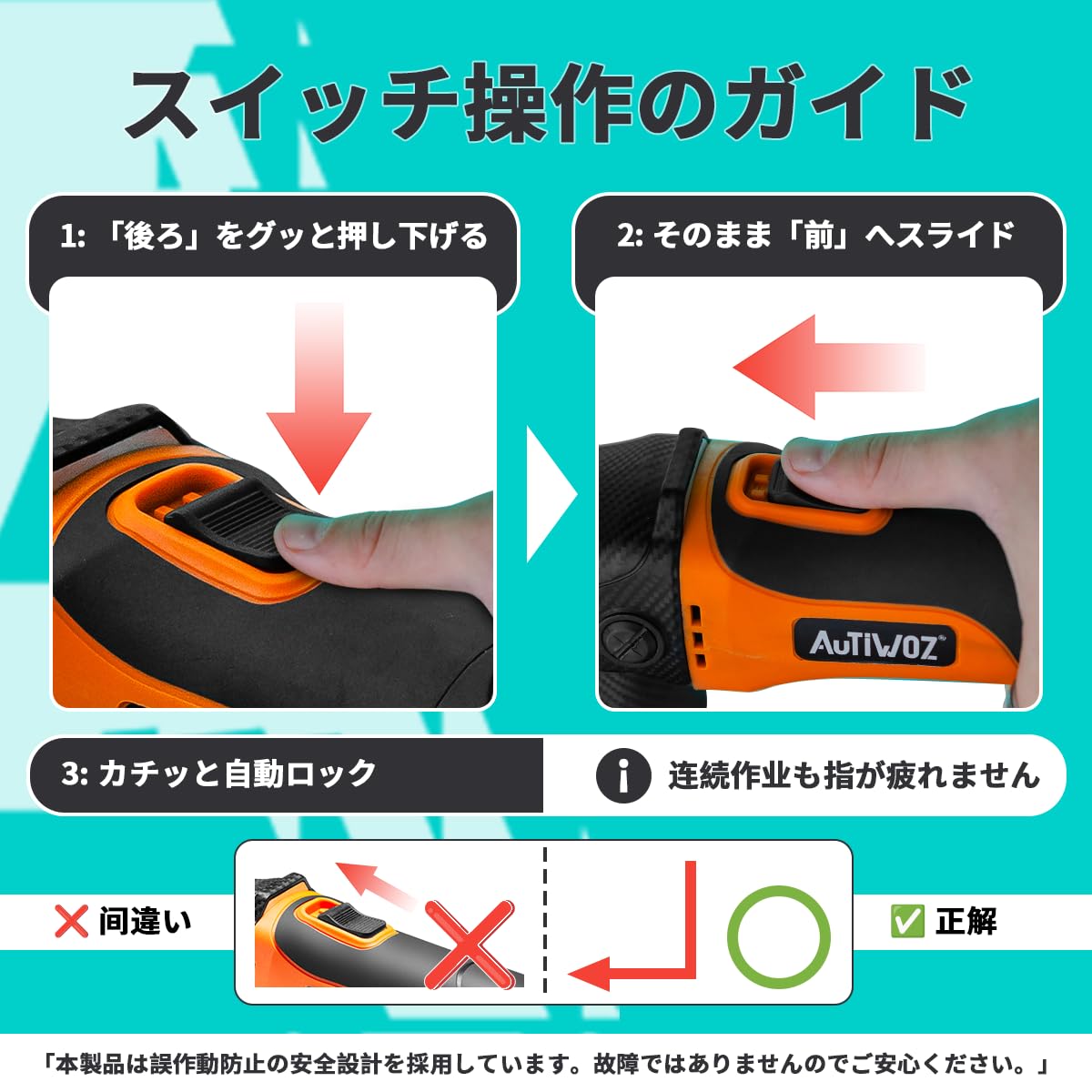 Amazon | Autiwoz W02 ミニポリッシャー 車 50/75mm交換式ヘッド