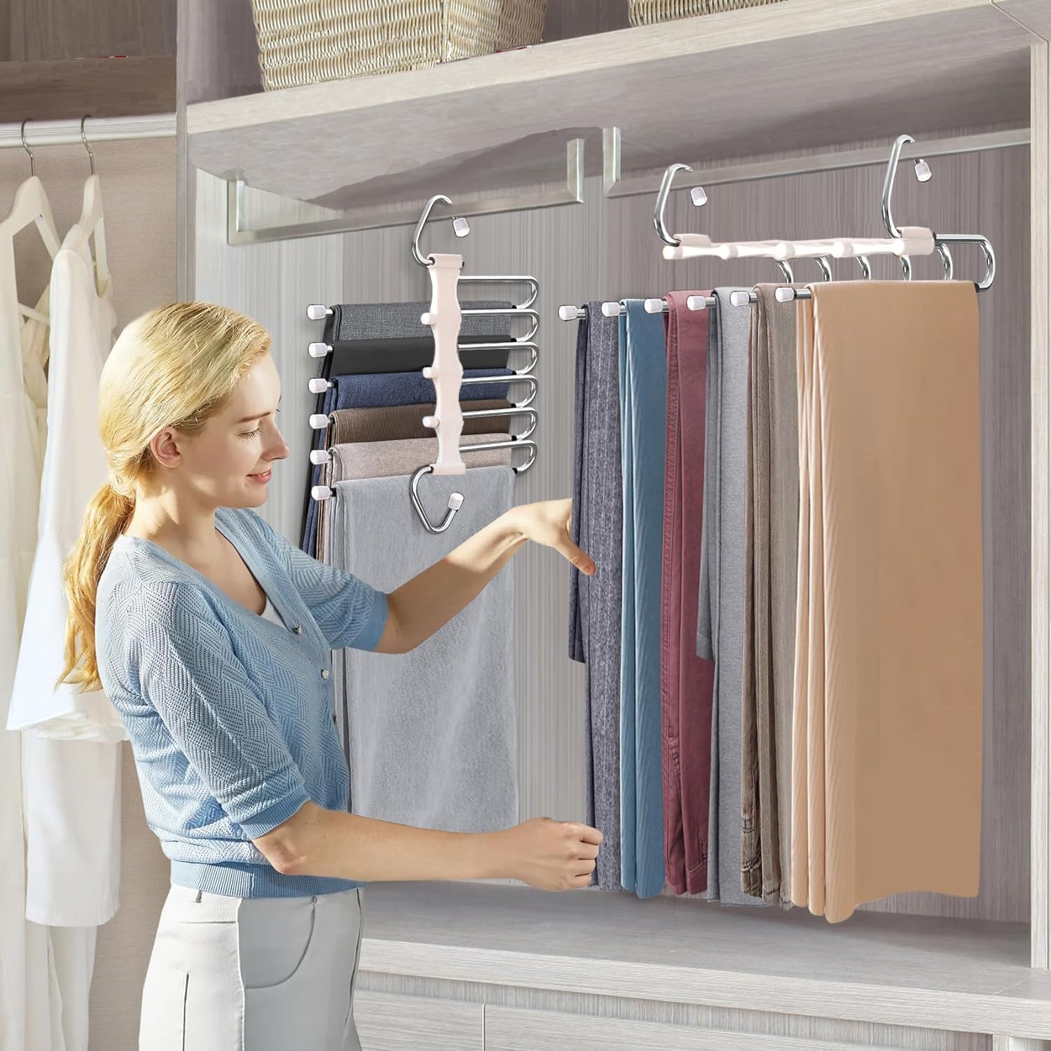 ARMADIO GUARDAROBA SALVASPAZIO CON COPERTURA 75X50X160CM ABITI VESTITI - Foto 6