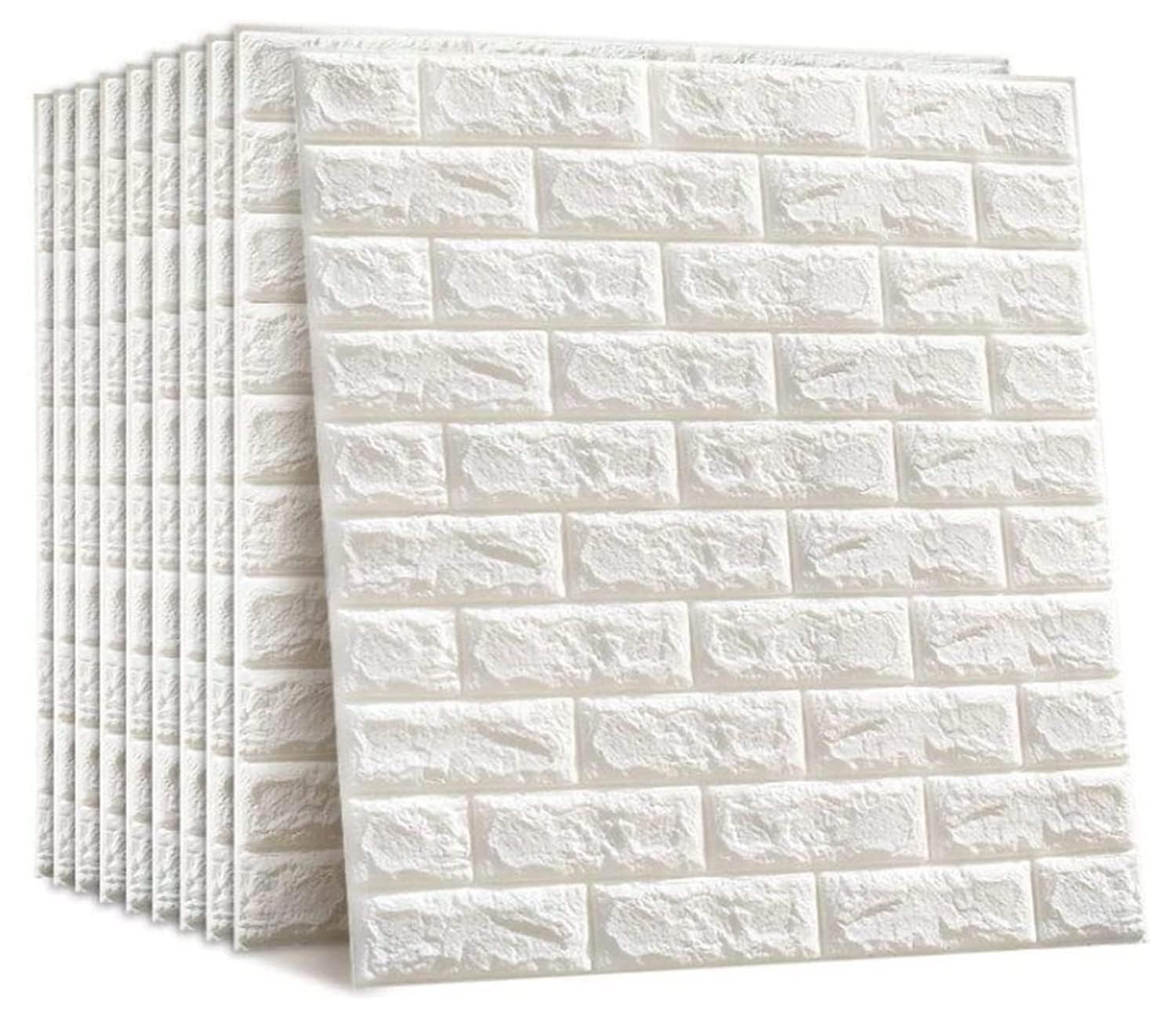 Retold 3D Foam Wallpaper,Printable, Washable Wallpaper Sticker with Self Adhesive Waterproof Brick PE Foam Peel and Stick Wallpaper for Indoor and Outdoor Wall Décor (1) (70 * 77 CM) White (White) (B0DCKC37QH) Amazon Price History, Amazon Price Tracker