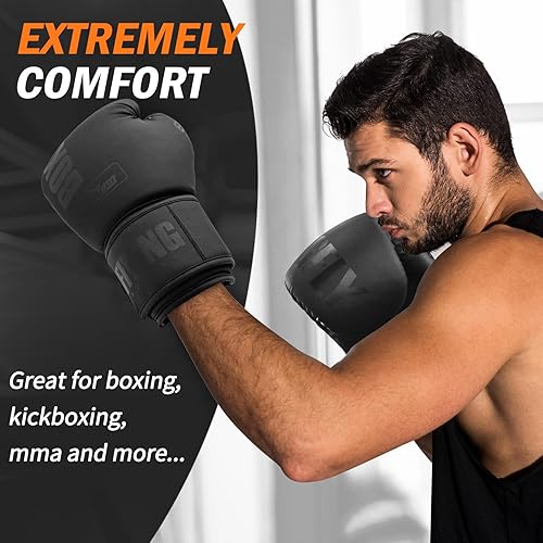 Miniatura 5 de Guantes de boxeo para hombres y mujeres adecuados para boxeo kickboxing artes marciales mixtas Maui Thai MMA bolsa pesada entrenamiento de lucha