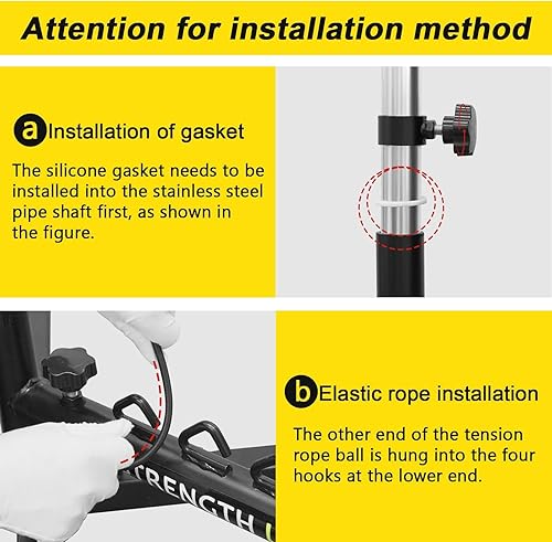 Miniatura 6 de MARKETTY Entrenador de bateo de béisbol, sistema portátil de práctica de bateoentrenamiento de swing de bateo, entrenador de bateo de béisbol y