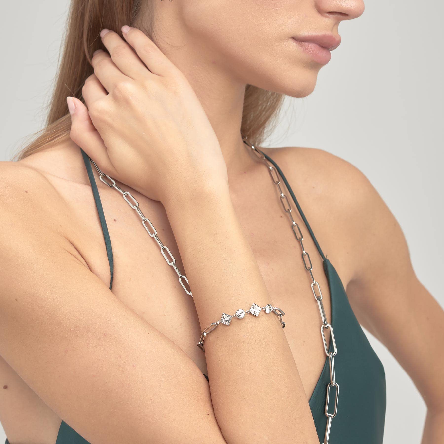 Brosway Bracciale Donna in Acciaio e Cristalli | Collezione Emphasis - BEH13