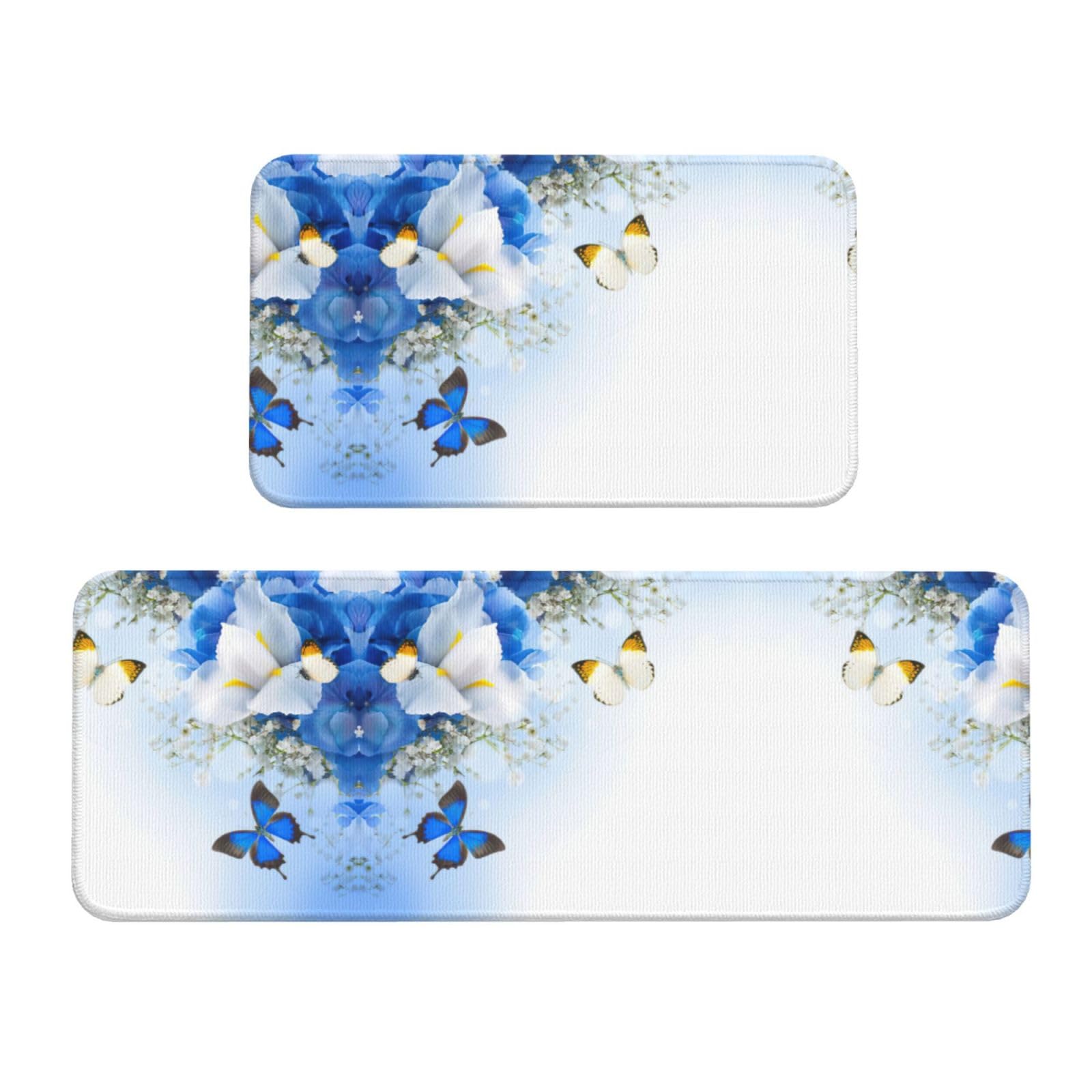 Tapis de cuisine antidérapants EdWal lot de 2 tapis imperméables lavables