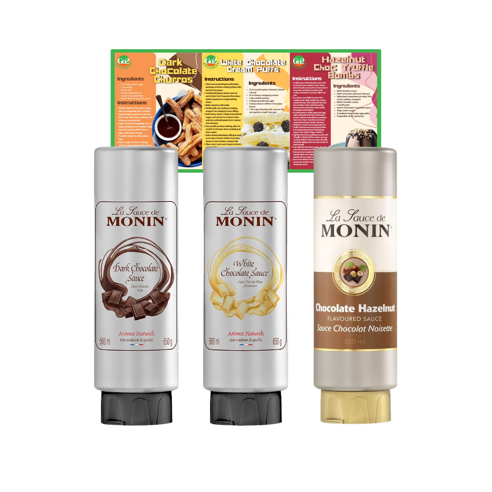 Buy Chocolate Topping Sauce Bundle Includes La Sauce De Monin White