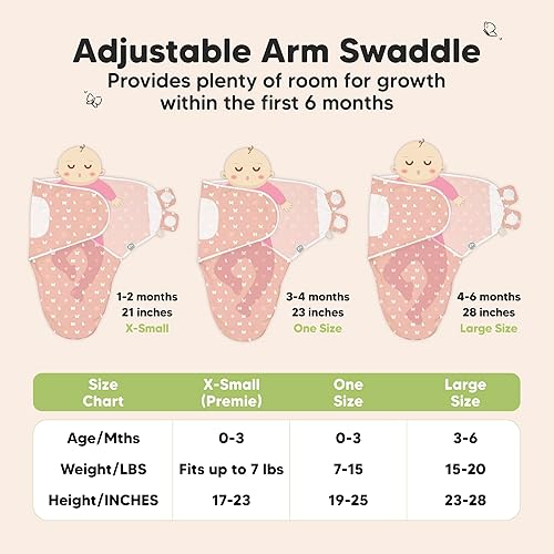 Vista 374 de Paquete de 3 mantas orgánicas para dormir para bebé, para recién nacido, envolturas ergonómicas para bebés de 0 a 3 meses, sacos para dormir, Abc