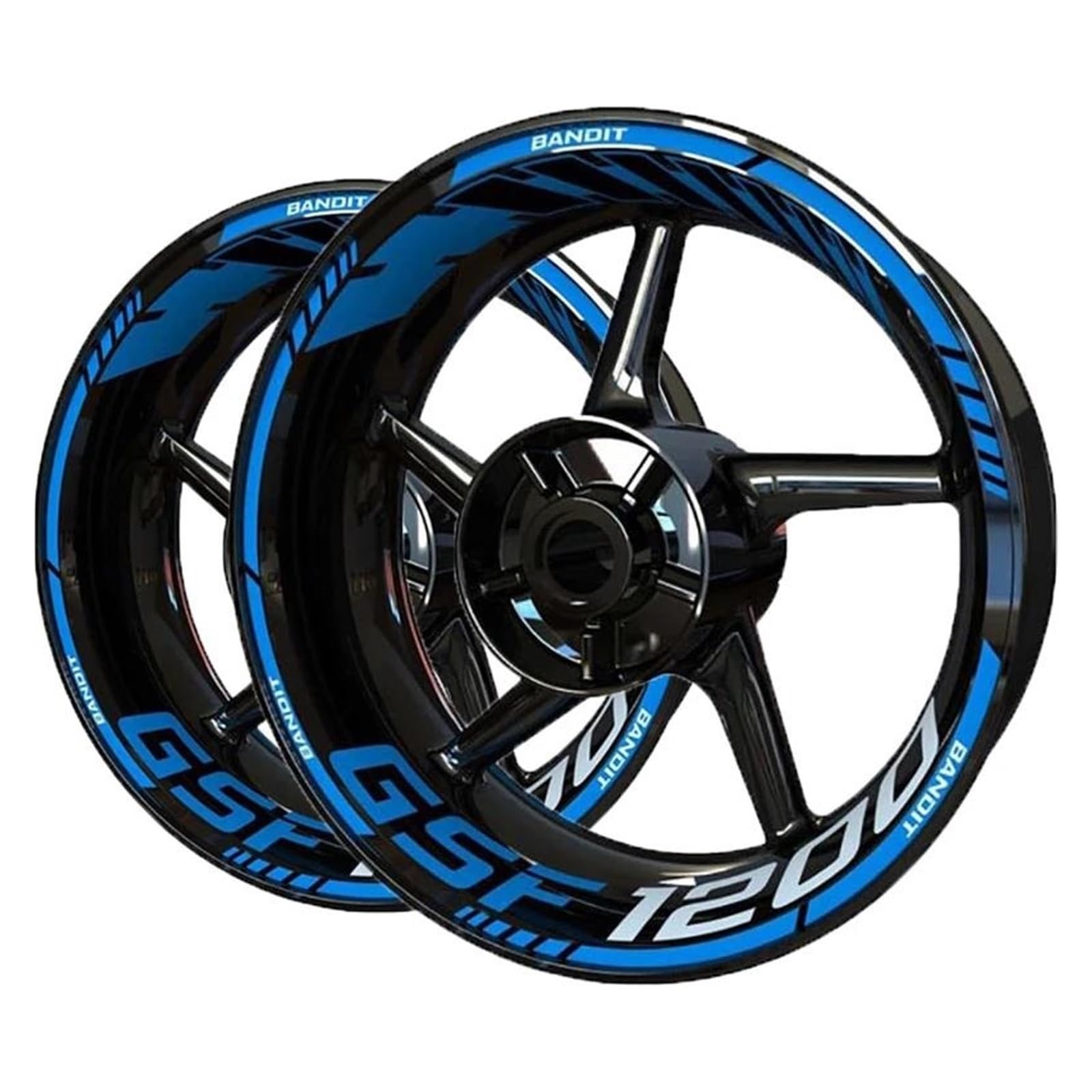 Motorcycle Reflective Wheel Hub Stickers Inner Cycle Decals for Suzuki for Bandit GSF1200 GSF 1200