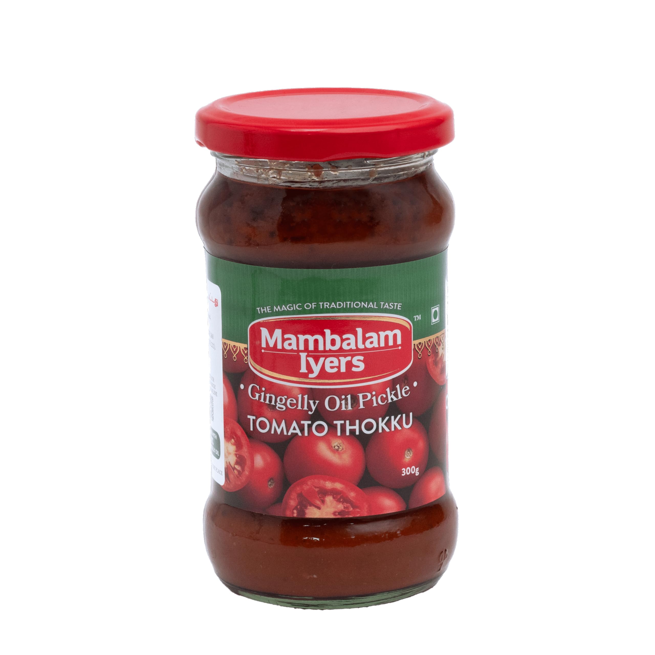 Tomato Thokku Pickle - 300g Glass bottle | Tamatar ka achaar | South Indian Pickle made with 100% Gingelly Oil | Thakkali oorukai-image-12